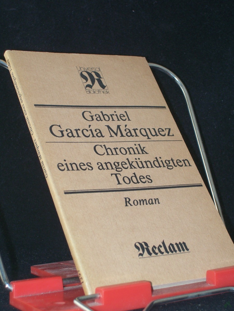 Artikelbild 1 des Artikels “Chronik eines angekündigten Todes : Roman / Gabriel Garcia Marquez. [Aus d. Span. Übers. von Curt Meyer-Clason] “