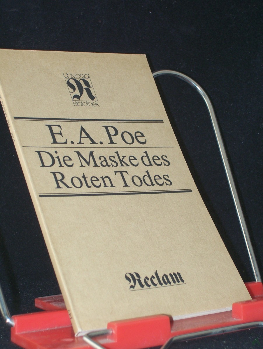 Artikelbild 1 des Artikels “Die Maske des roten Todes : Kurzgeschichten / Edgar Allan Poe. [Übers. von Carl W. Neumann, Nachw. von Wolfgang Sinde] “