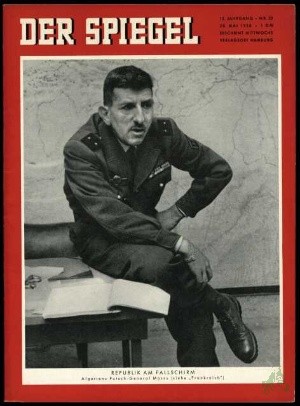 Artikelbild 1 des Artikels “22/1958, REPUBLIK AM FALLSCHIRM; ALGERIENS PUTSCH GENERAL MASSU “