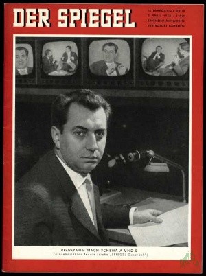 Artikelbild 1 des Artikels “14/1958, PROGRAMM NACH SCHEMA A UND B; FERNSEHDIREKTOR JEDELE “