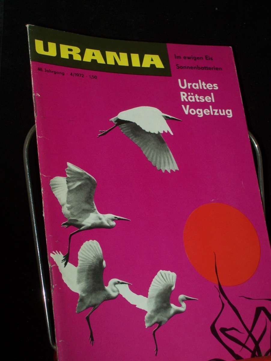 Artikelbild 1 des Artikels “4/1972, Uraltes Rätsel, Vogelzug, Dr. W. Zimdahl Doz. Dr. H.-J. Schneider Prof. Dr. E. Hienzsch Dipl.-Ing. H. D. Naumann Dr. habil. W. Müller Prof. Dr. Dr. H. Dathe aft Dr. U. Körner Prof. Dr. habil. F. Matho H. Schubert Prof. Dr. habil. S. “
