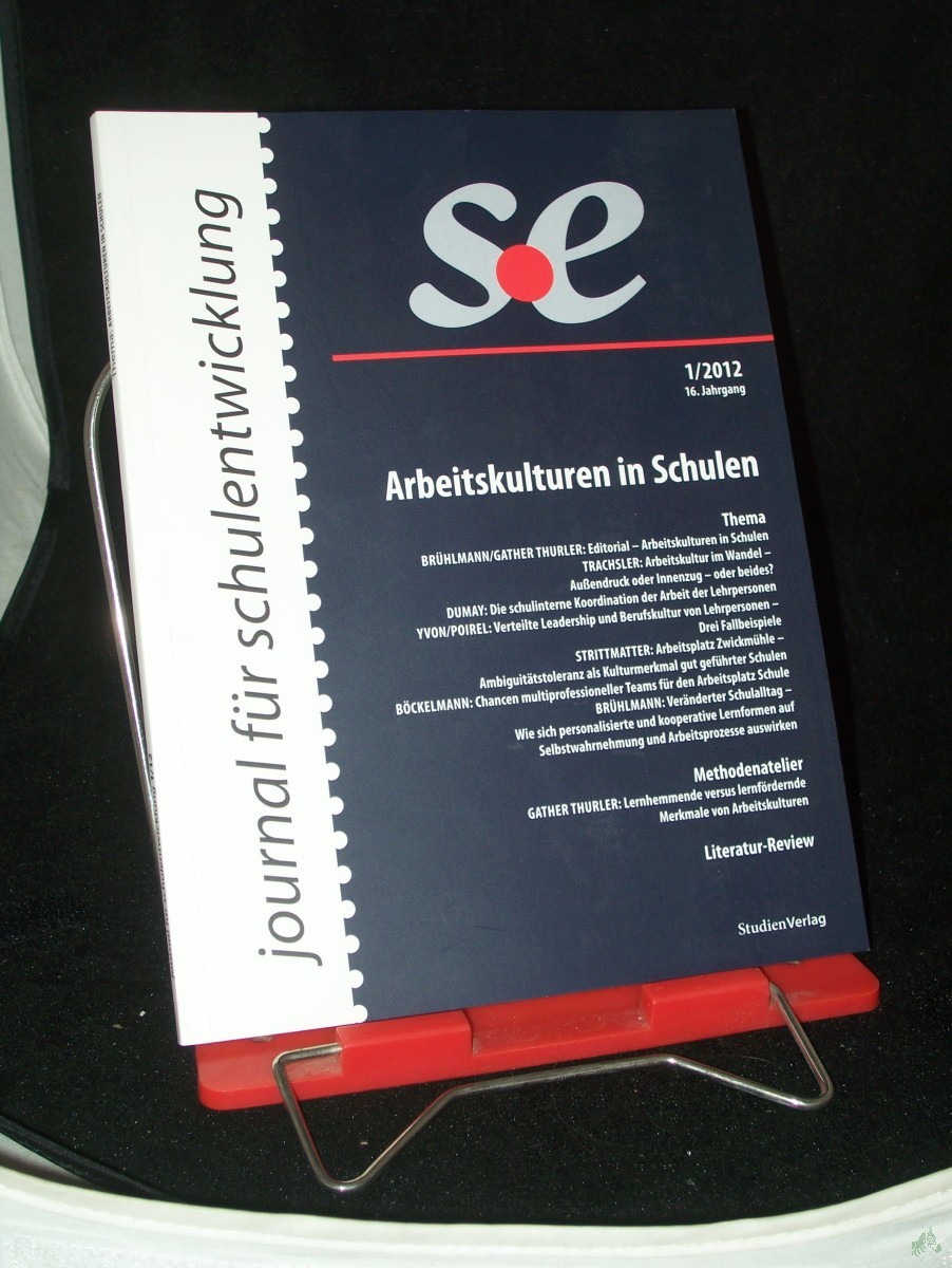 Product image 1 of the product “1/2012, Arbeitskulturen in Schulen ”