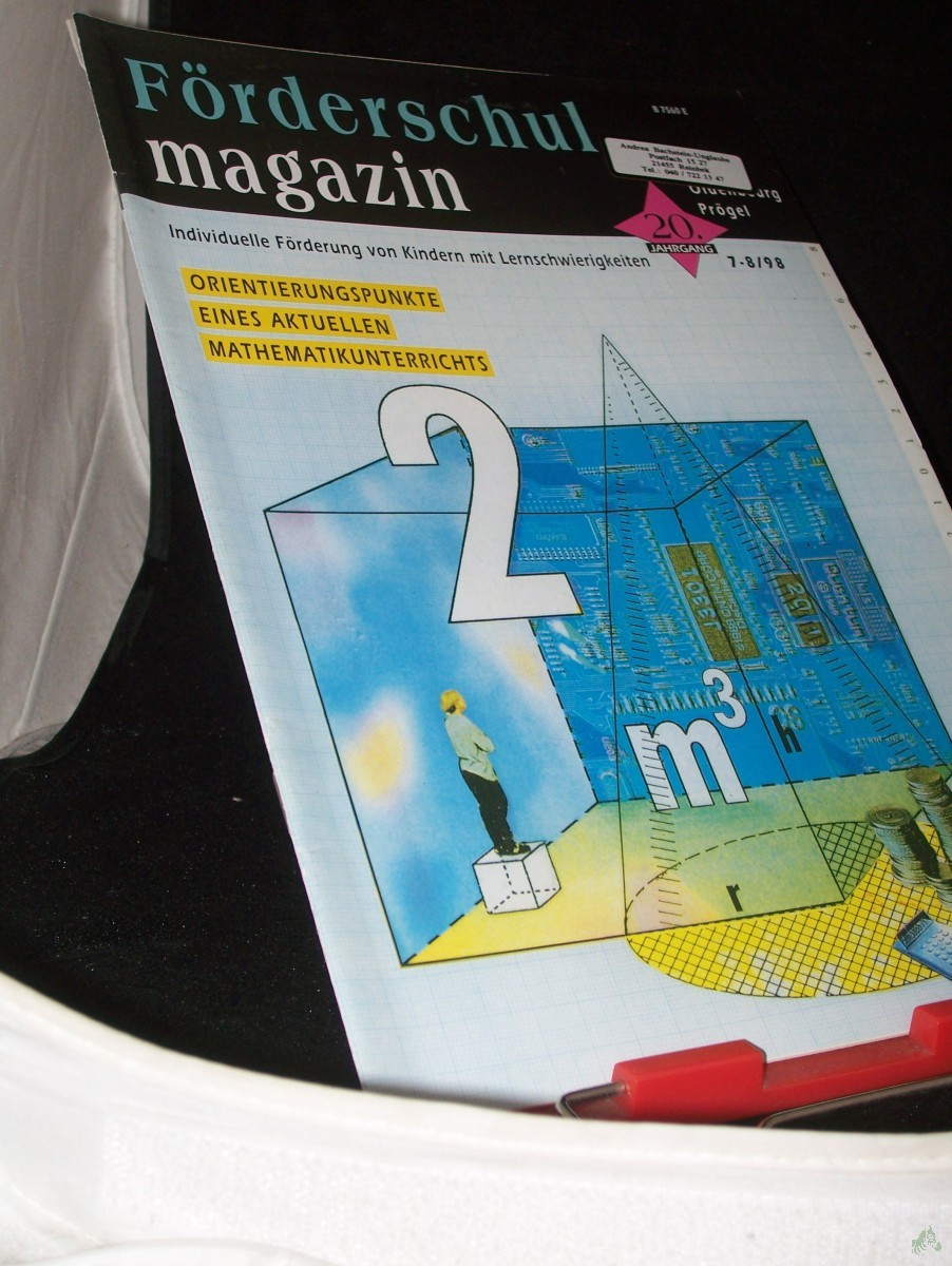 Product image 1 of the product “7-8 1998, Orientierungspunkte eines aktuellen Mathematikunterrichts ”