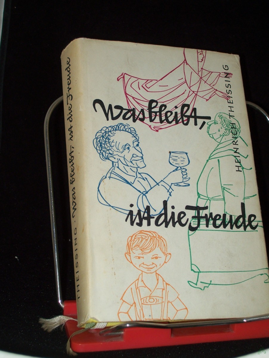Product image 1 of the product “Was bleibt, ist die Freude : 63 ergötzl. Geschichten v. mehr oder weniger guten, aber fröhlichen Christenmenschen aus vielen frommen u. auch mäßig frommen Büchern zsgeschrieben / Heinrich Theissing. F. d. christ.-kath. Leser v. heute zugesc ”