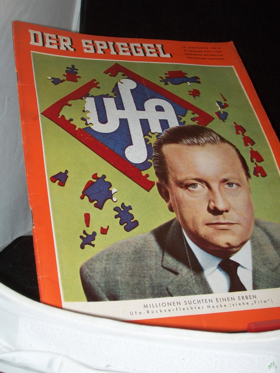 Artikelbild 1 des Artikels “4/1959 MILLIONEN SUCHTEN EINEN ERBEN – Ufa-Rückverflechter Hauke “