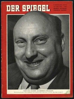 Artikelbild 1 des Artikels “25/1955, Wer hat einen sauberen Stecken? Niedersachsens beurlaubter Kultusminister Schlüter “