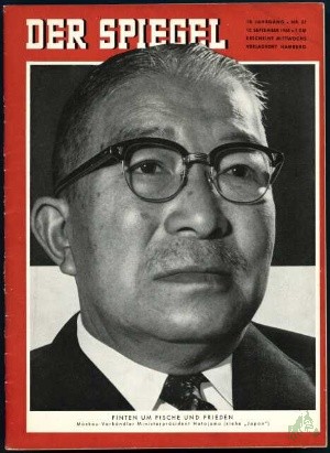 Artikelbild 1 des Artikels “37/1956, Finten um Fische und Frieden, Moskau Verhändler Ministerpräsident Hatojama “