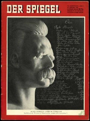 Artikelbild 1 des Artikels “5/1958, Also sprach Lisbeth Förster, verfälschter Friedrich Nietzsche “