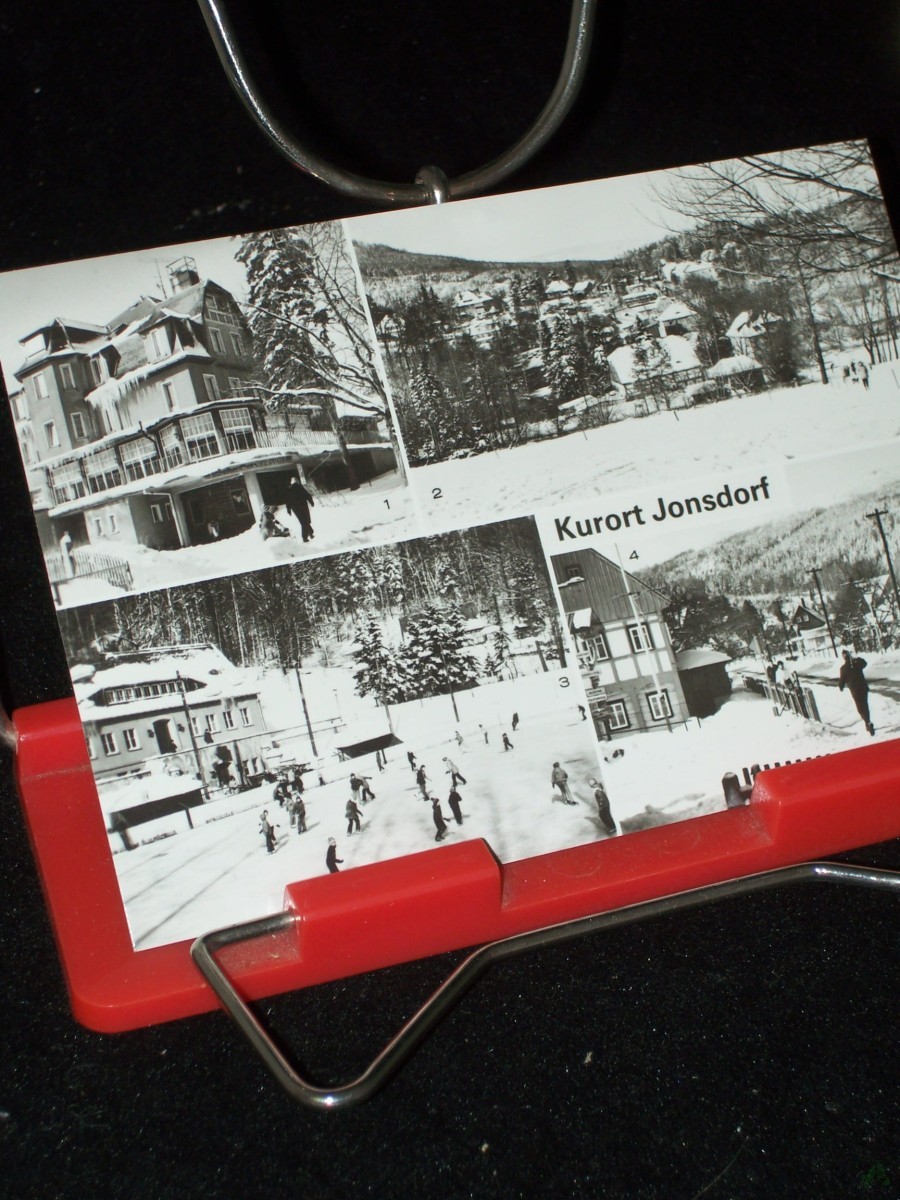 Artikelbild 1 des Artikels “Kurort Jonsdorf Kreis Zittau, Kurhaus, Teilansicht, Eisstadion, Blick zum Buchberg, Foto: Kitte Görlitz “