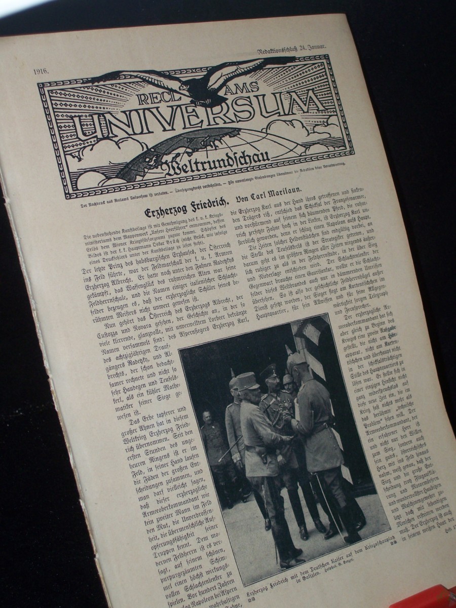 Product image 1 of the product “Januar 1916 ERZHERZOG FRIEDRICH ”
