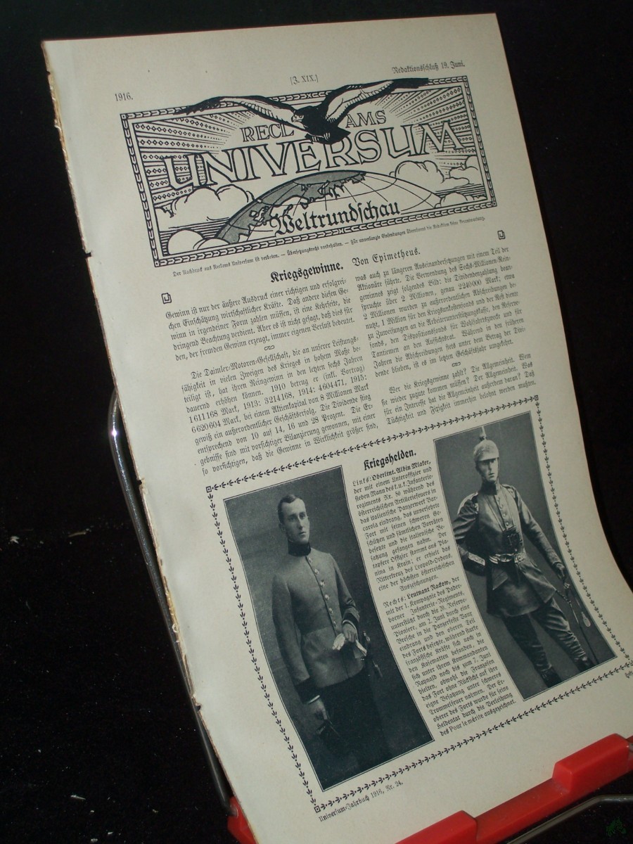 Product image 1 of the product “Juni 1916, Kriegsgewinne ”