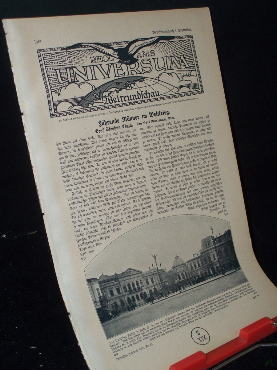 Artikelbild 1 des Artikels “September 1916, Führende Männer im Weltkrieg “