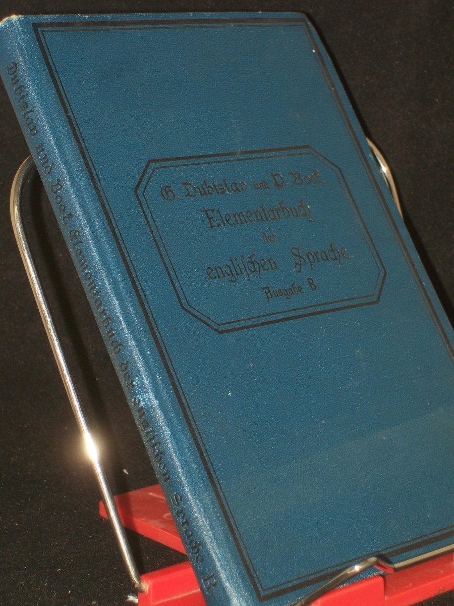 Artikelbild 1 des Artikels “Elementarbuch der englischen Sprache für höhere Lehranstalten. “