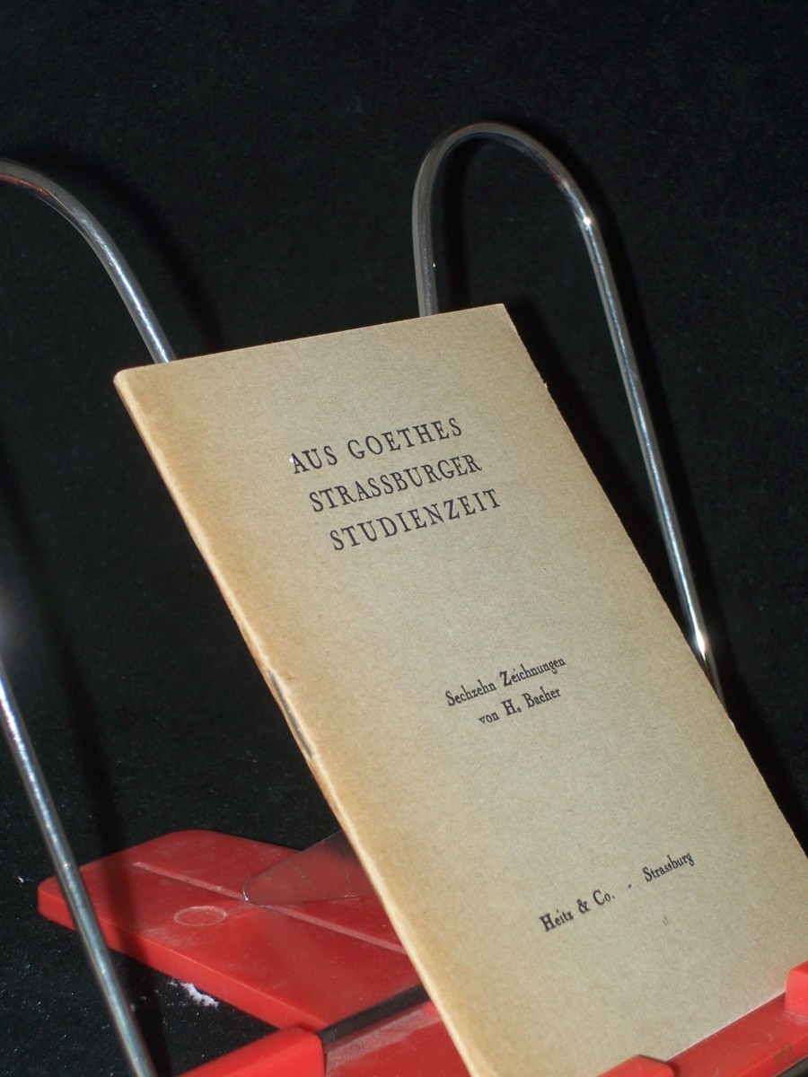 Artikelbild 1 des Artikels “Aus Goethes Strassburger Studienzeit / 16 Zeichn. von Henri Bacher mit Goetheschen Texten, zsgest von A. Andres “