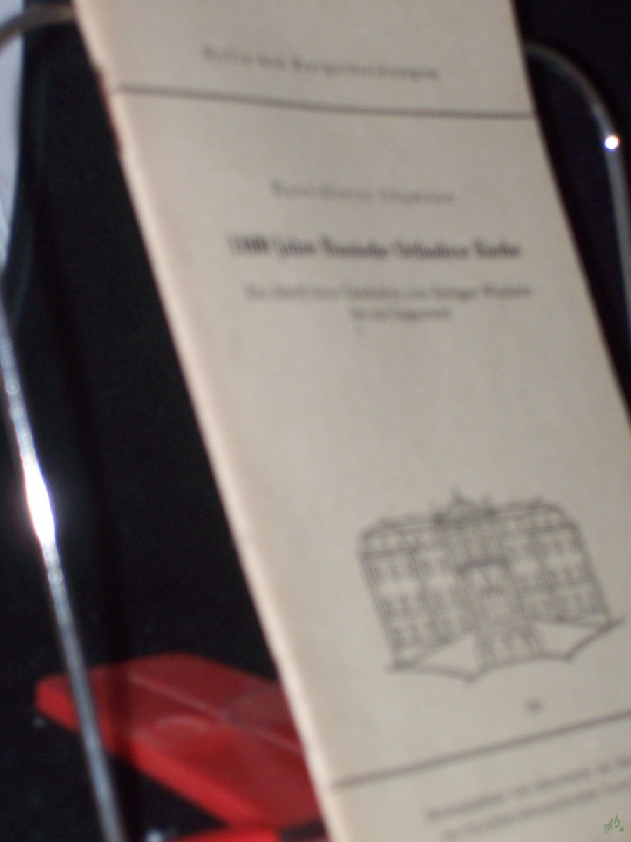 Product image 1 of the product “1000 Jahre Russische Orthodoxe Kirche : ein Abriss ihrer Geschichte vom Heiligen Wladimir bis zur Gegenwart / Hans-Dieter Döpmann. Hrsg. vom Sekretariat des Hauptvorstandes der Christlich-Demokratischen Union Deutschlands ”