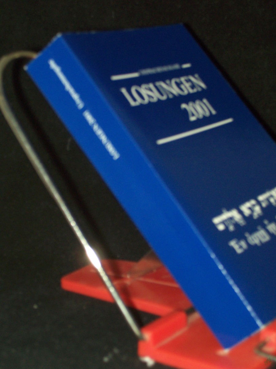 Artikelbild 1 des Artikels “Losungen Deutschland 2001/Die Losungen 2001: Losungen in der Ursprache (Hebräisch) “