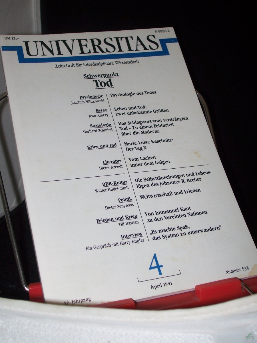 Artikelbild 1 des Artikels “4/1991, Schwerpunkt Tod “