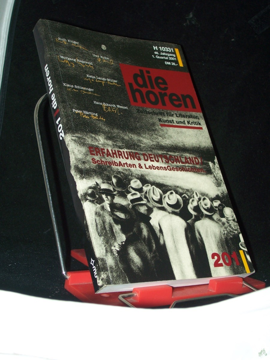 Artikelbild 1 des Artikels “1. Quartal 2001, Die Horen : Zeitschrift für Literatur, Kunst und Kritik “
