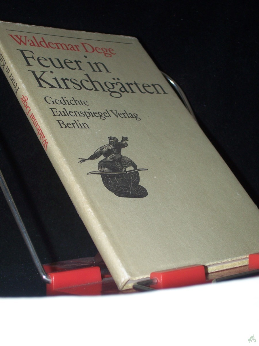 Artikelbild 1 des Artikels “Feuer in Kirschgärten : Gedichte / Waldemar Dege. [Ill. von Wolfgang Würfel] “