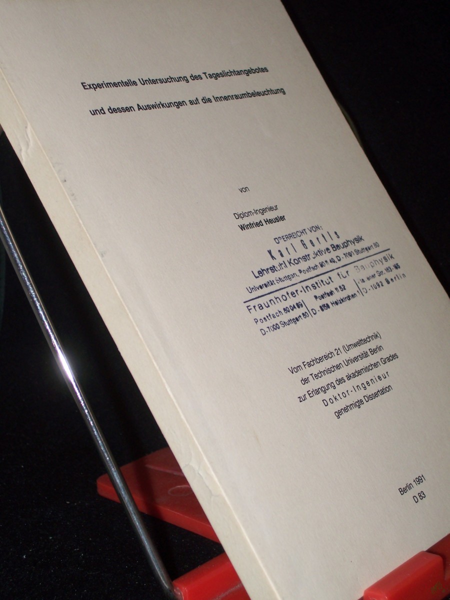 Product image 1 of the product “Experimentelle Untersuchung des Tageslichtangebotes und dessen Auswirkungen auf die Innenraumbeleuchtung ”