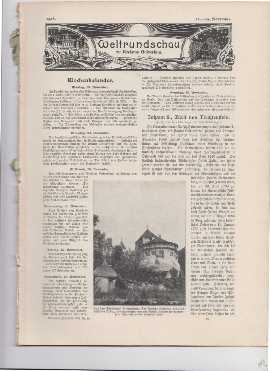 Artikelbild 1 des Artikels “23-29 November 1908 “