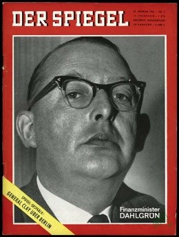 Artikelbild 1 des Artikels “9/1963, Finanzminister Dahlgrün “