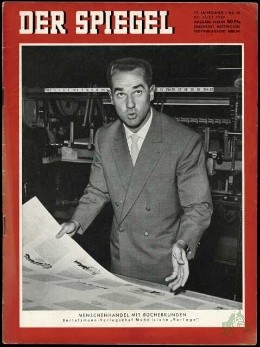 Artikelbild 1 des Artikels “30/1957, Menschenhandel mit Bücherkunden, Bertelsmann Verlagschef Mohn “
