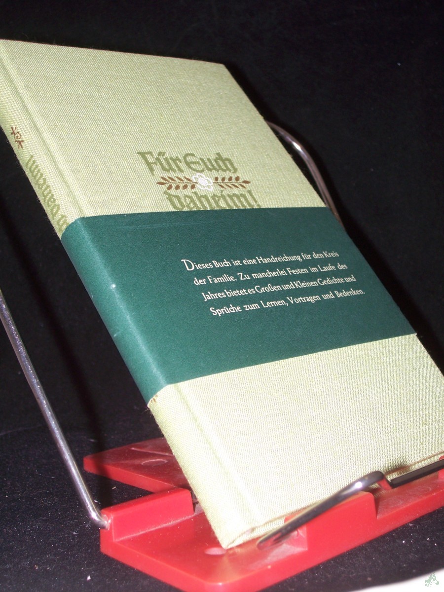 Artikelbild 1 des Artikels “Für euch daheim : Gedichte, Verse, Reime u. Sprüche / Ges.: Johannes Cramer. [Ill.: F. Stein] “