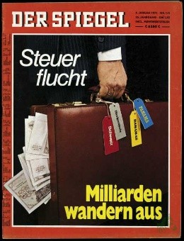 Artikelbild 1 des Artikels “1/2 1971, Milliarden wandern aus “