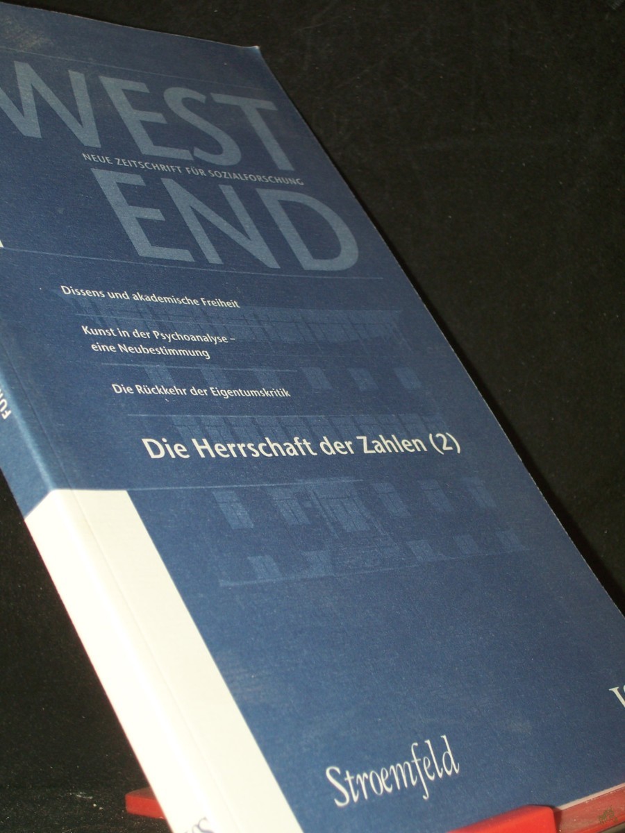 Product image 1 of the product “WestEnd. Neue Zeitschrift für Sozialforschung: Die Herrschaft der Zahlen (2) ”