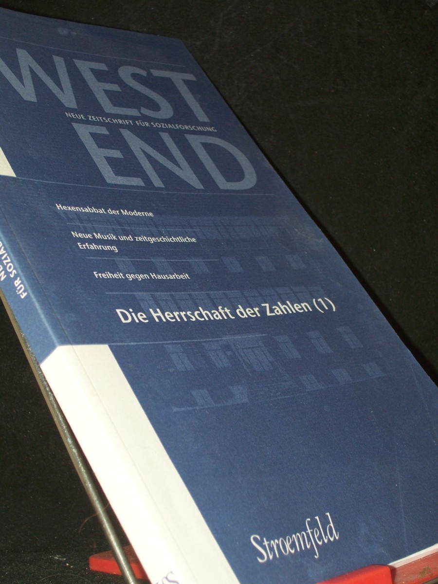 Artikelbild 1 des Artikels “WestEnd. Neue Zeitschrift für Sozialforschung: Die Herrschaft der Zahlen (1) “