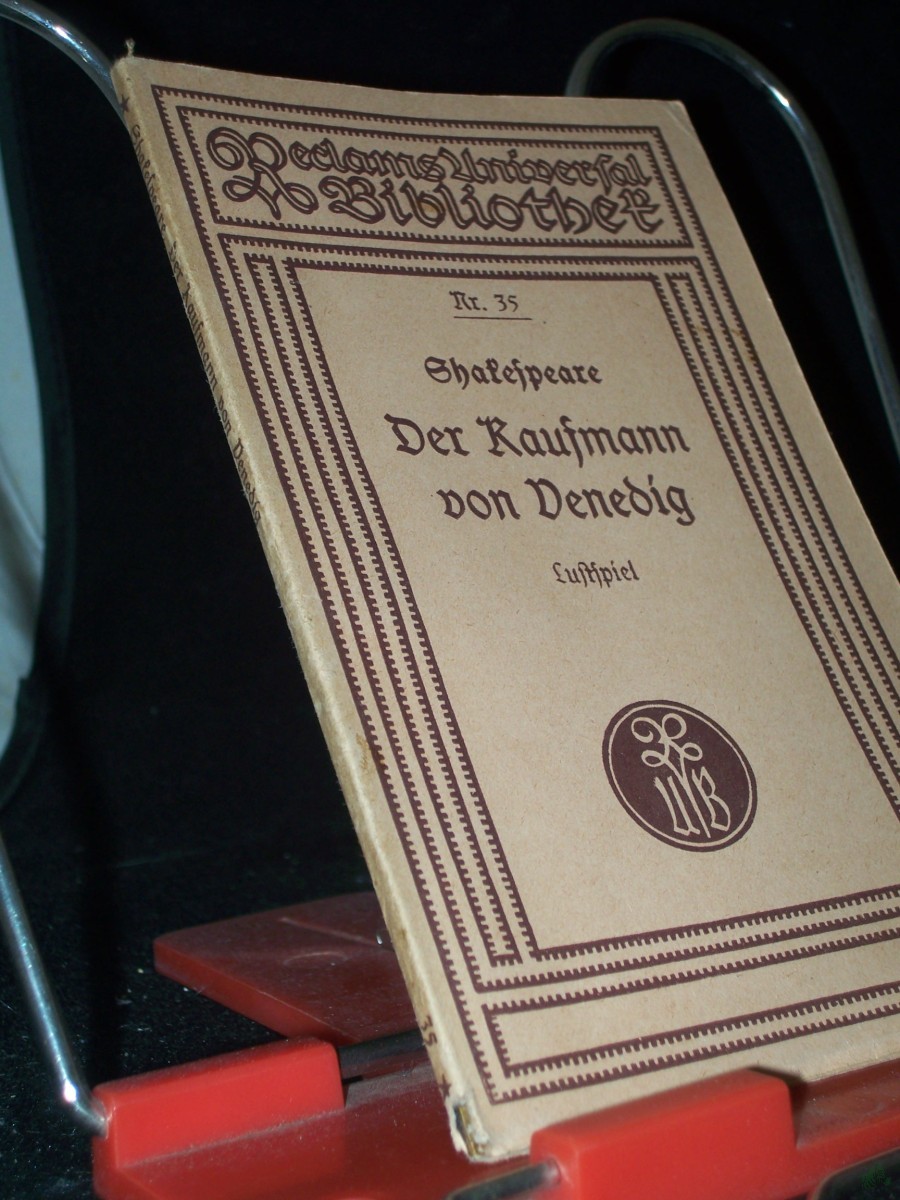Product image 1 of the product “Der Kaufmann von Venedig : Lustsp. in 5 Aufz. / William Shakespeare. Übers. von August Wilhelm v. Schlegel ”