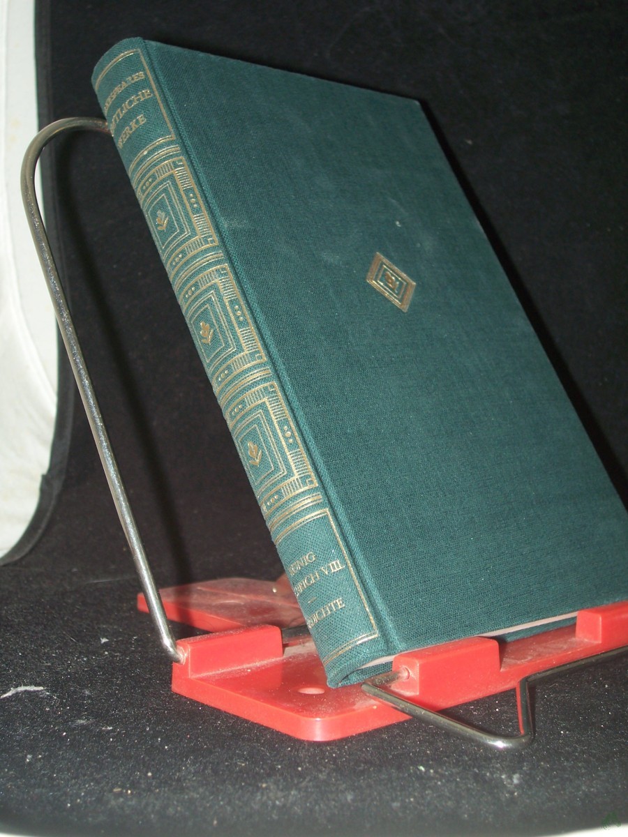 Artikelbild 1 des Artikels “König Heinrich der Achte, Gedichte, übersetzt von A.W. v. Schlegel, L. Tieck, E. Wagner, Fr. Bodenstedt und K. Simrock, nach den Originaltexten neu Revidiert Herausgegeben und eingeleitet von Dr. Paul Th. Hoffmann “