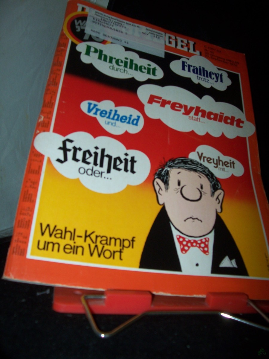 Artikelbild 1 des Artikels “40/1976 Wahlkrampf um ein Wort “