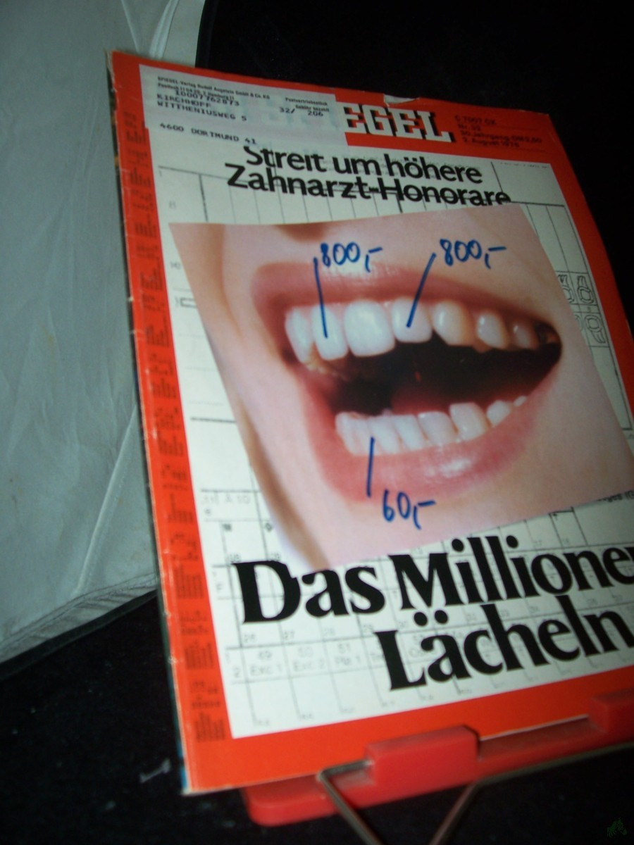 Artikelbild 1 des Artikels “32/1976 Das Millionen Lächeln, Streit um höhere Zahnarzt Honorare “