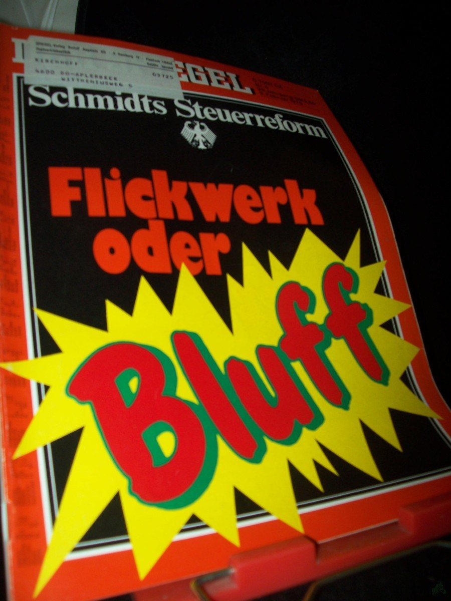 Artikelbild 1 des Artikels “6/1975 Schmidts Steuerreform Flickwerk oder Bluff “