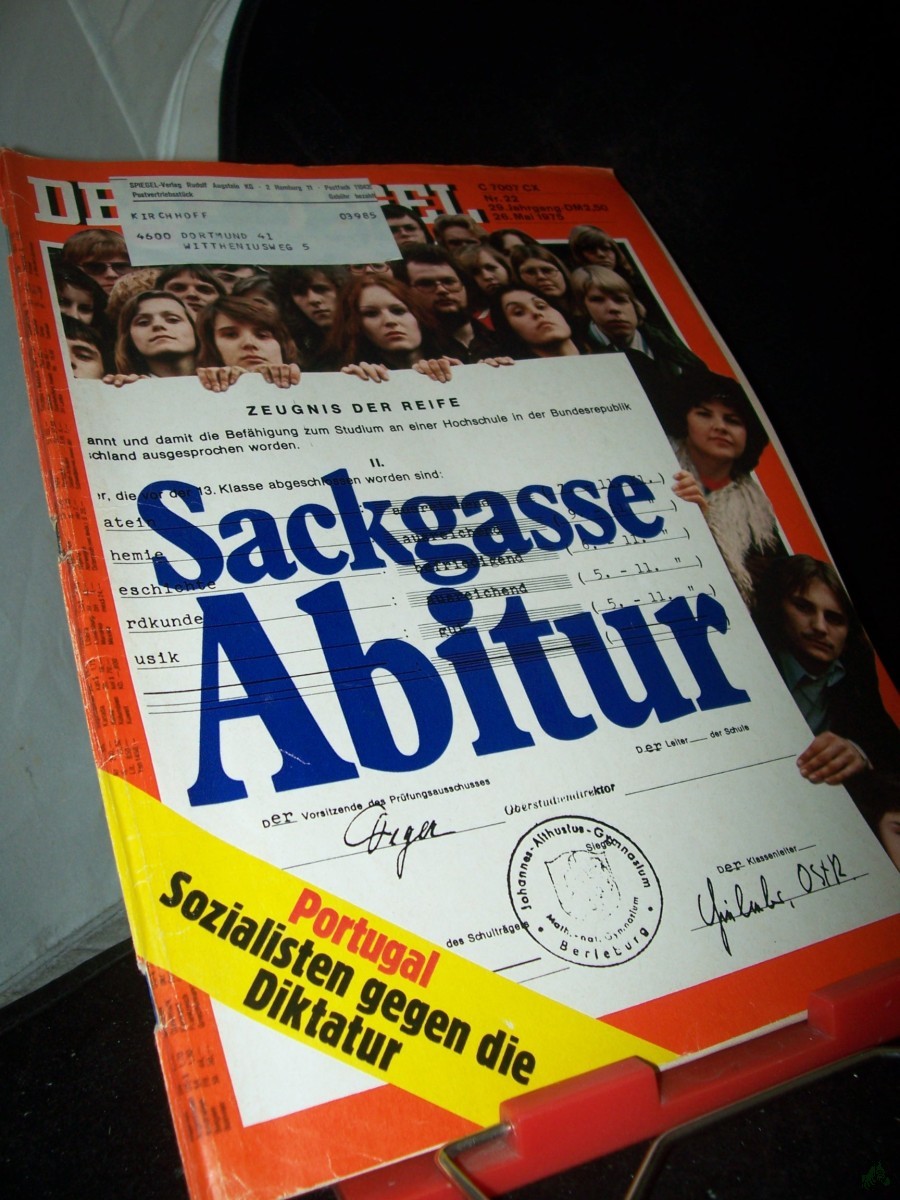 Artikelbild 1 des Artikels “22/1975 Sackgasse Abitur “