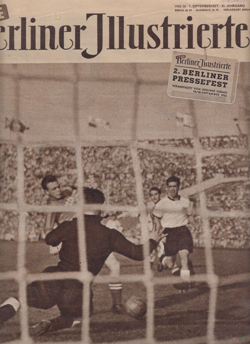 Artikelbild 1 des Artikels “36/1955 gefahr für herkenrath sonderbericht über das fussballspiel sowjetunion - westdeutschland von horst schulze “