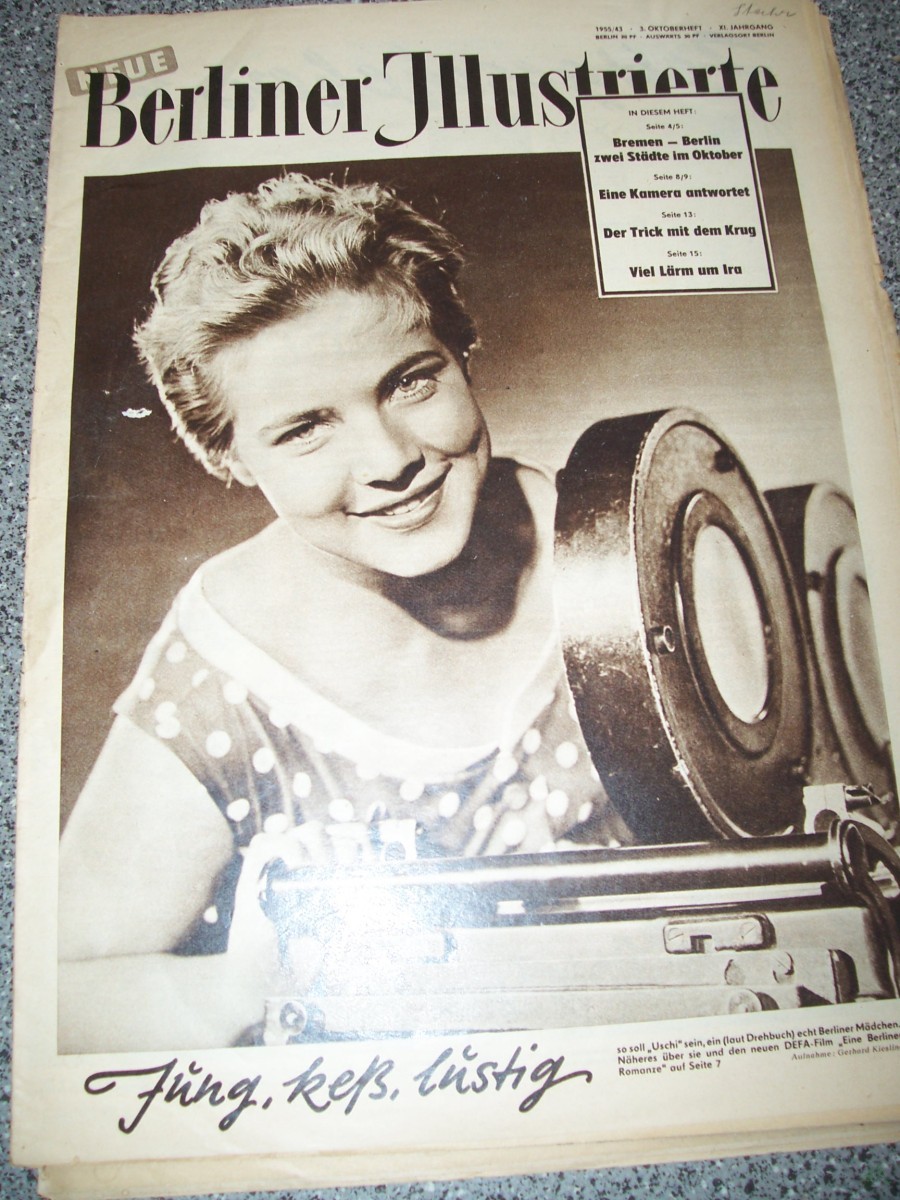 Artikelbild 1 des Artikels “43/1955 JUNG KESS LUSTIG BERICHT ÜBER DEN DEFA FILM EINE BERLINER ROMANZE “