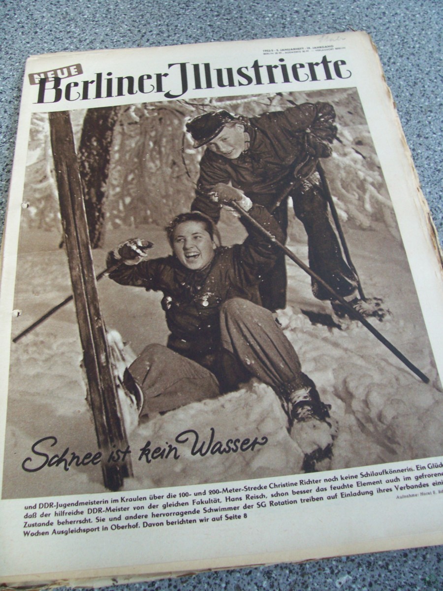 Product image 1 of the product “5/1953 SCHNEE IST KEIN WASSER AUF DEM COVER CHRISTINE RICHTER DDR SCHWIMMERIN ”
