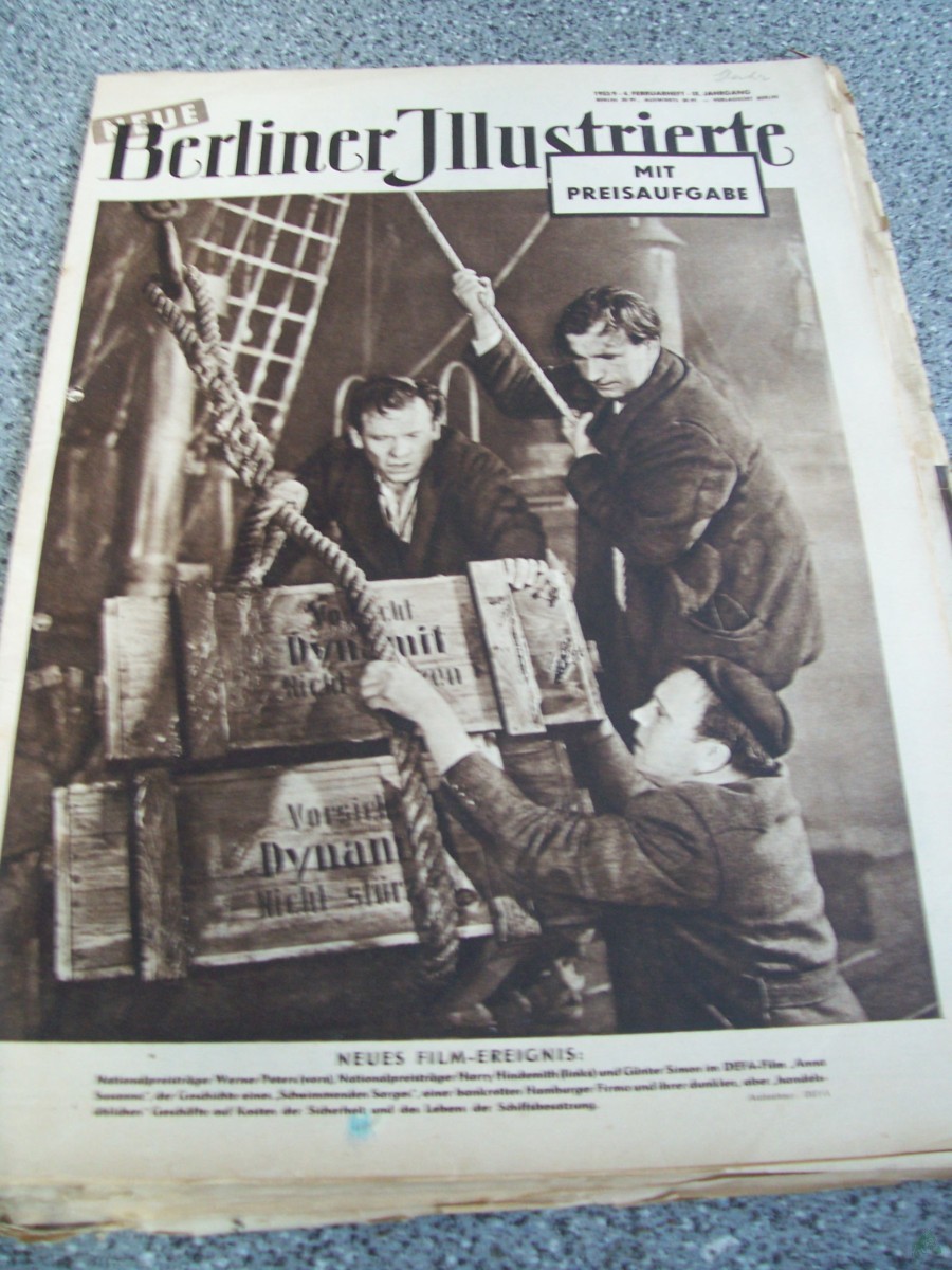 Artikelbild 1 des Artikels “9/1953 COVERBILD SZENE AUS DEM DEFA FILM ANNA SUSANNA “