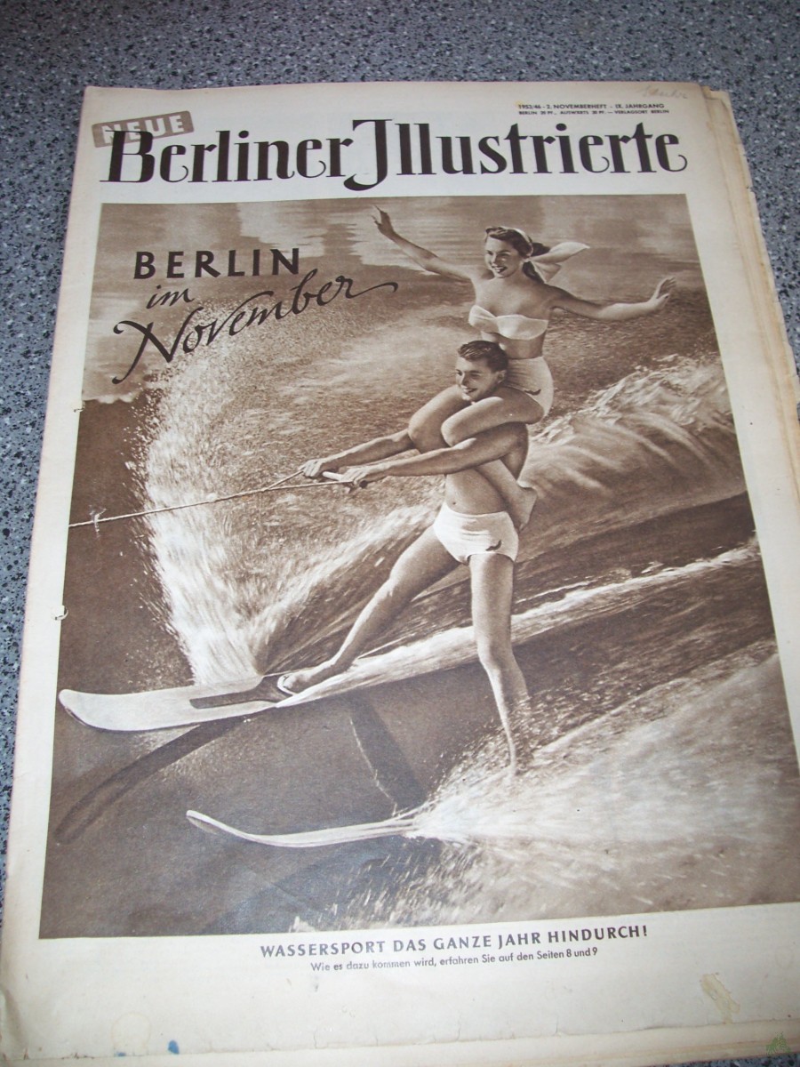Artikelbild 1 des Artikels “46/1953 BERLIN IM NOVEMBER WASSERSPORT DAS GANZE JAHR HINDURCH “
