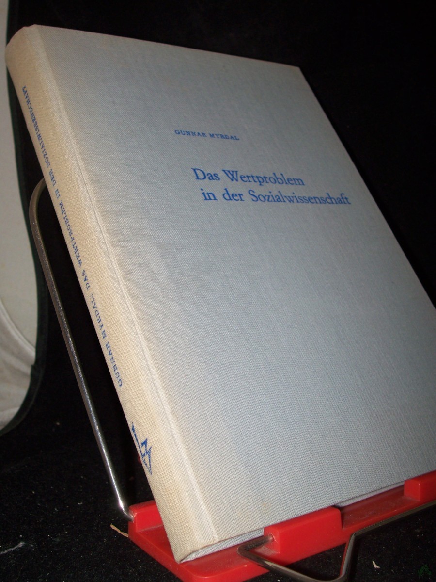 Product image 1 of the product “Das Wertproblem in der Sozialwissenschaft / Gunnar Myrdal. Mit e. Einf. u.e. Anh. von Paul Streeten. [Übers. von Suzanne Reichstein u. Manfred Schüler] ”