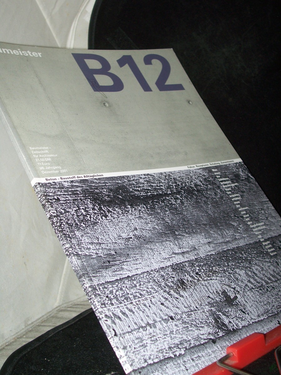 Product image 1 of the product “12/2001 Rezepturen, Schalung, Zementnorm ”