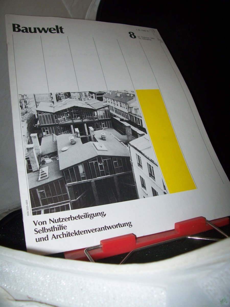 Product image 1 of the product “8/1985 von Nutzerbeteiligung Selbsthilfe und Architektenverantwortung ”