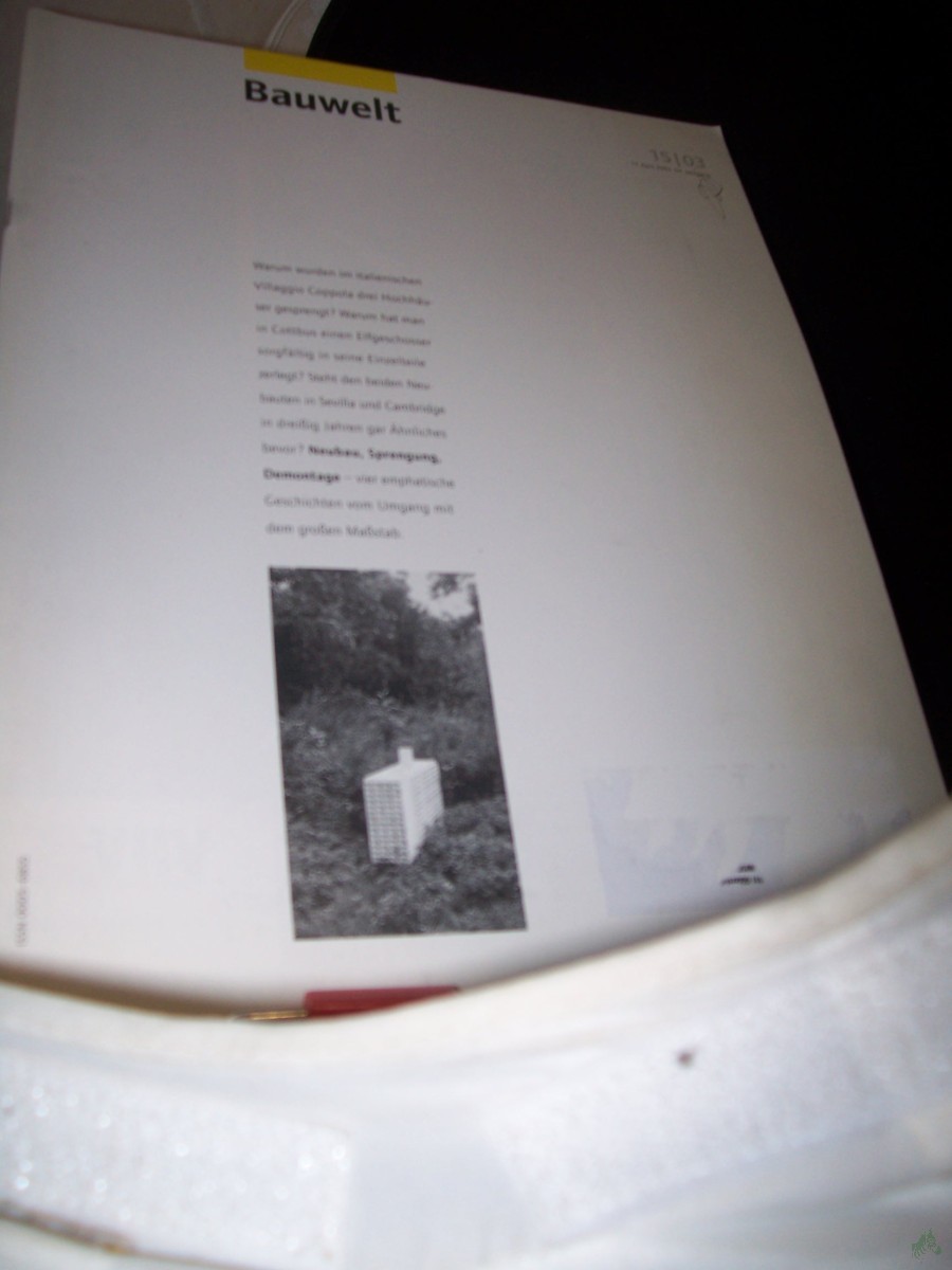 Product image 1 of the product “15/2003 Neubau Sprengung Demontage ”