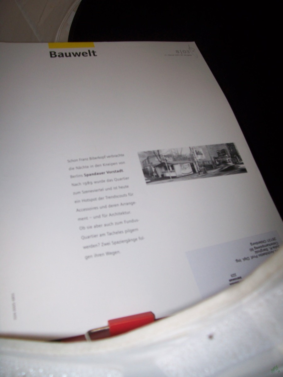 Product image 1 of the product “8/2003 Spandauer Vorstadt ”