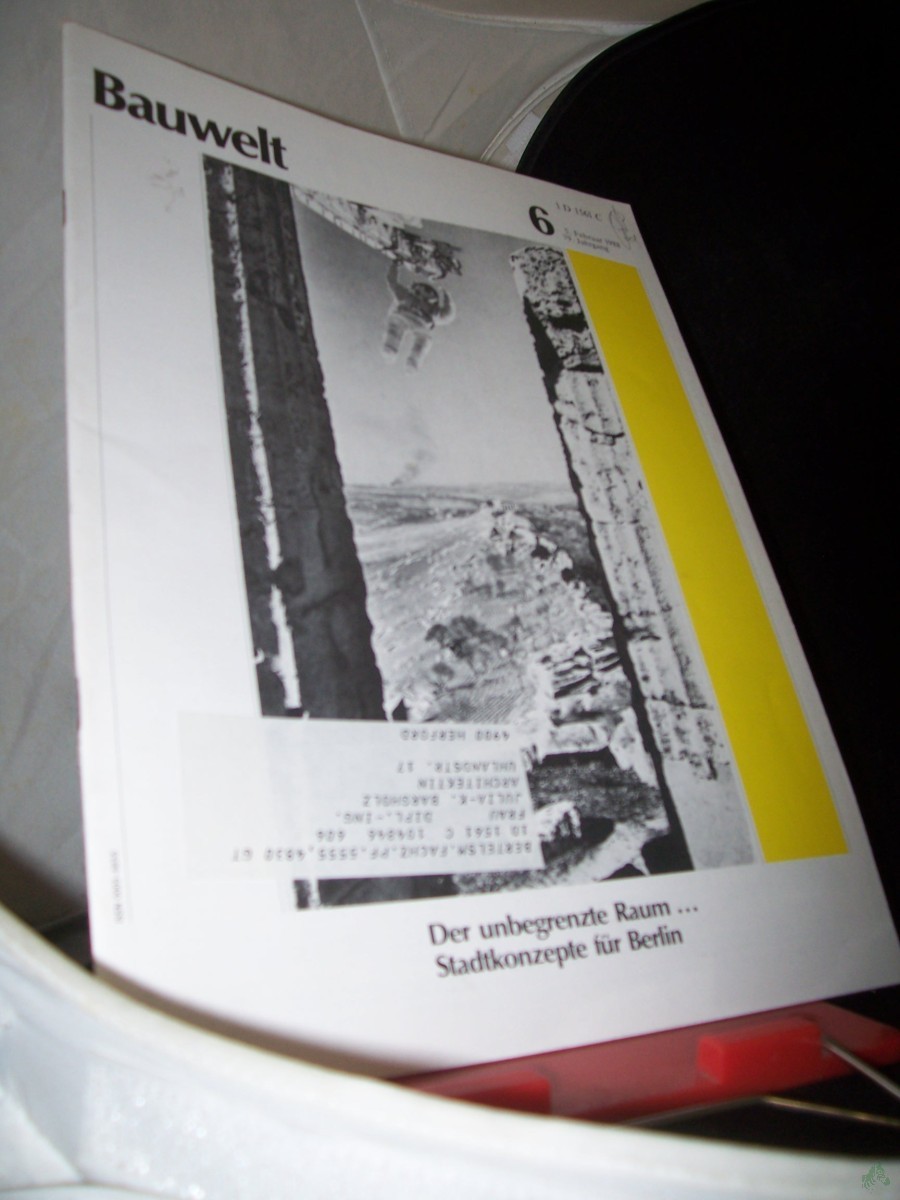 Product image 1 of the product “6/1988 der unbegrenzte Raum, Stadtkonzepte für Berlin ”