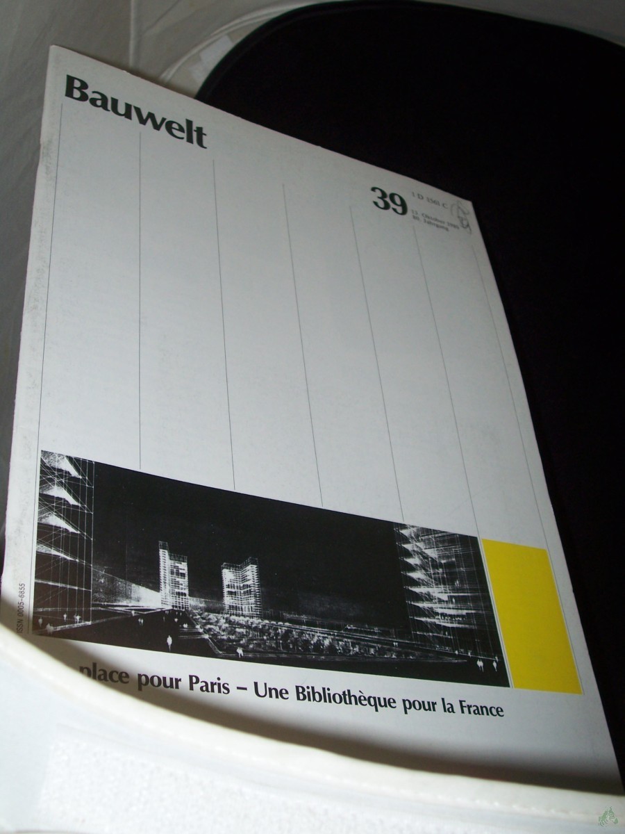 Product image 1 of the product “39/1989 Une place pour Paris Une Bibliotheque pour la France ”