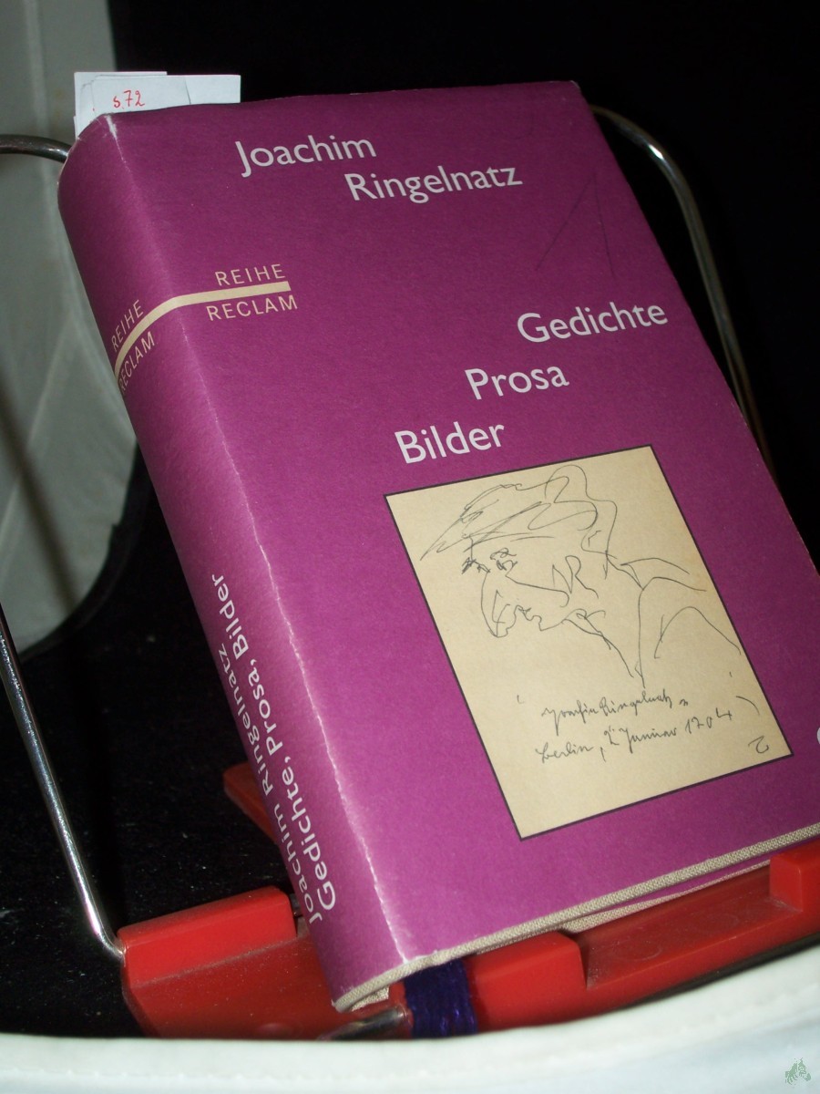 Product image 1 of the product “Gedichte, Prosa, Bilder / Joachim Ringelnatz. Hrsg. von Frank Möbus und Friederike Schmidt-Möbus ”